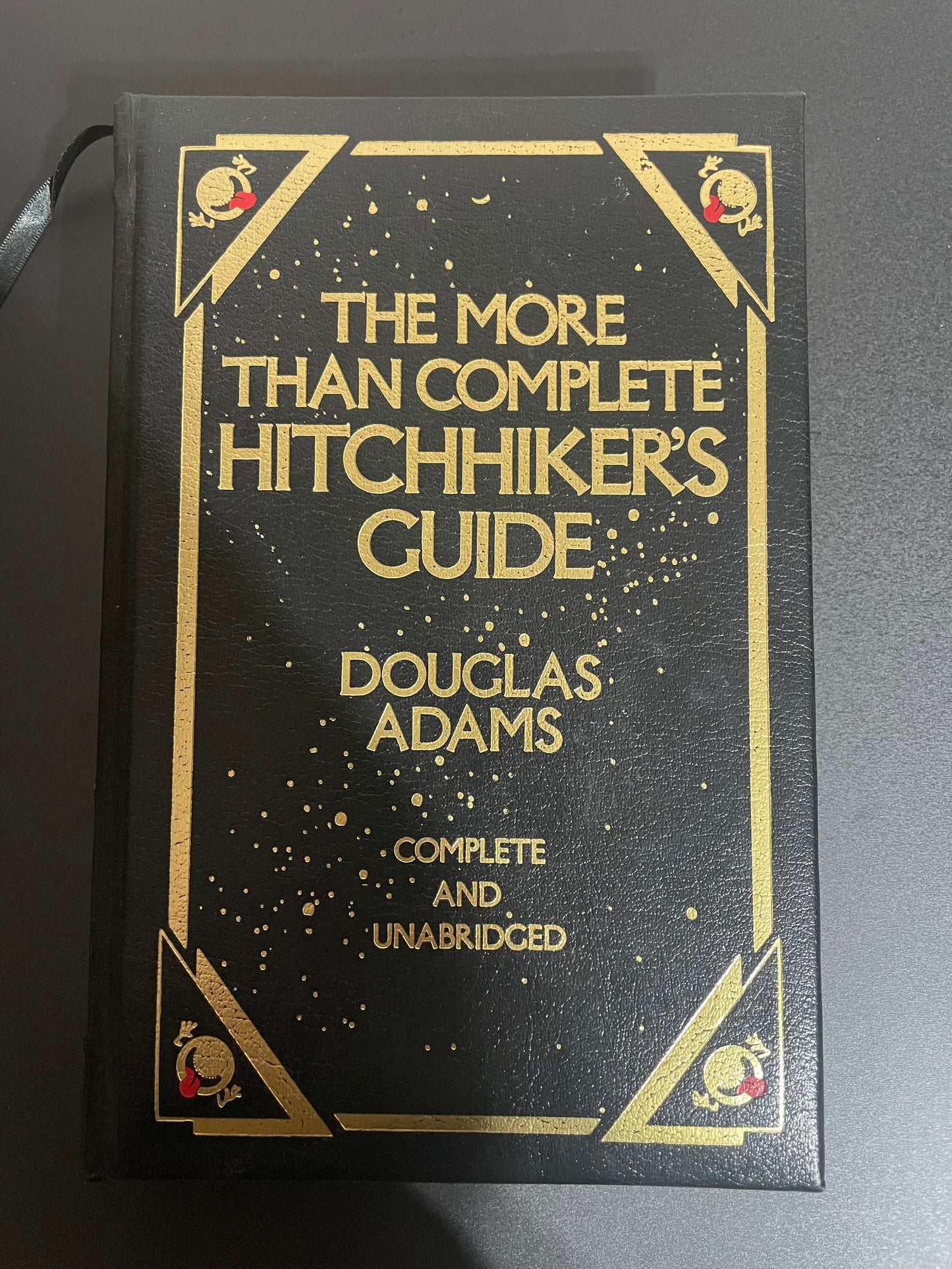 The Hitchhikers Guide to the Galaxy complete series. Leather Bound.