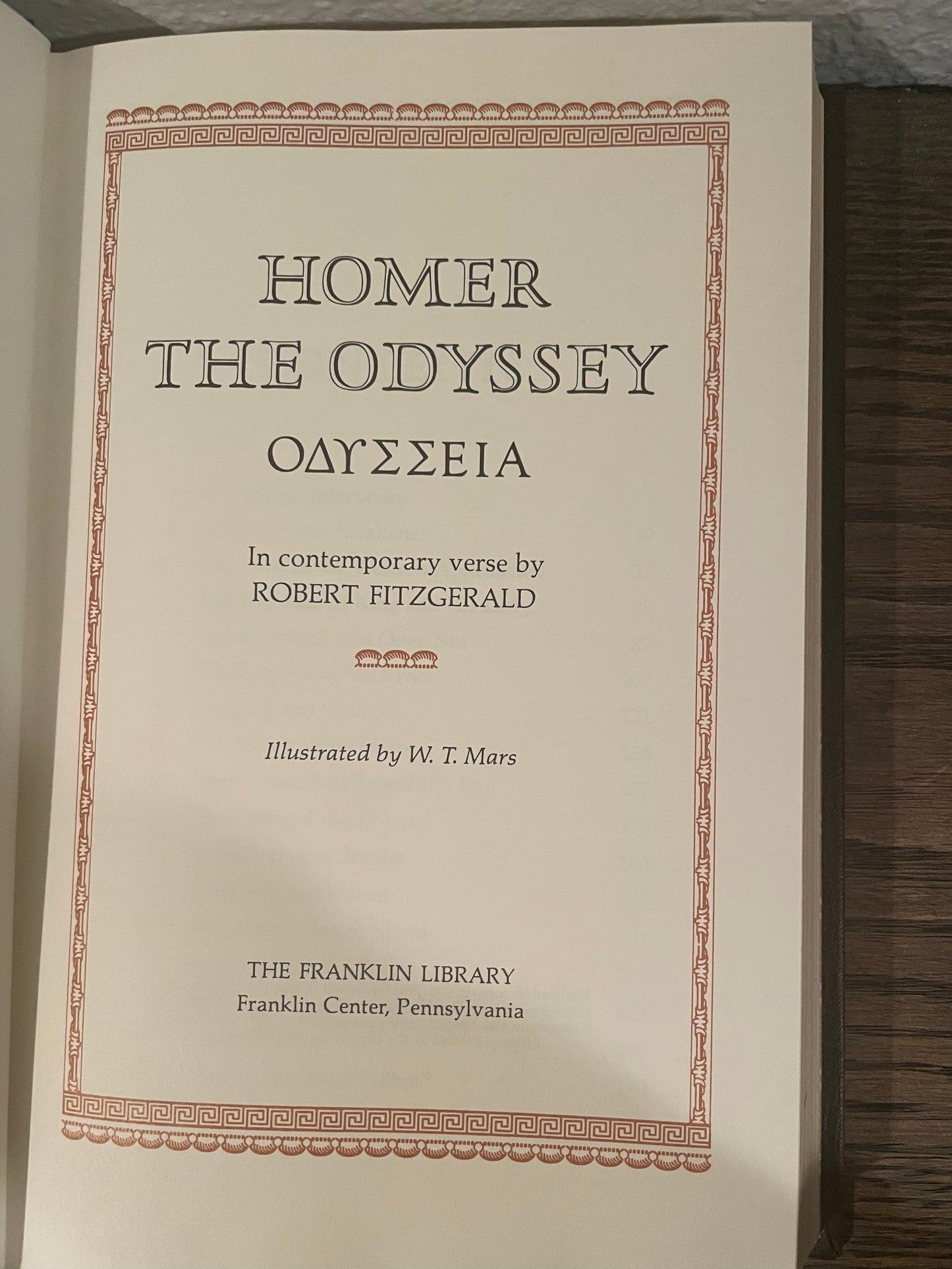 The Odyssey. Homer.