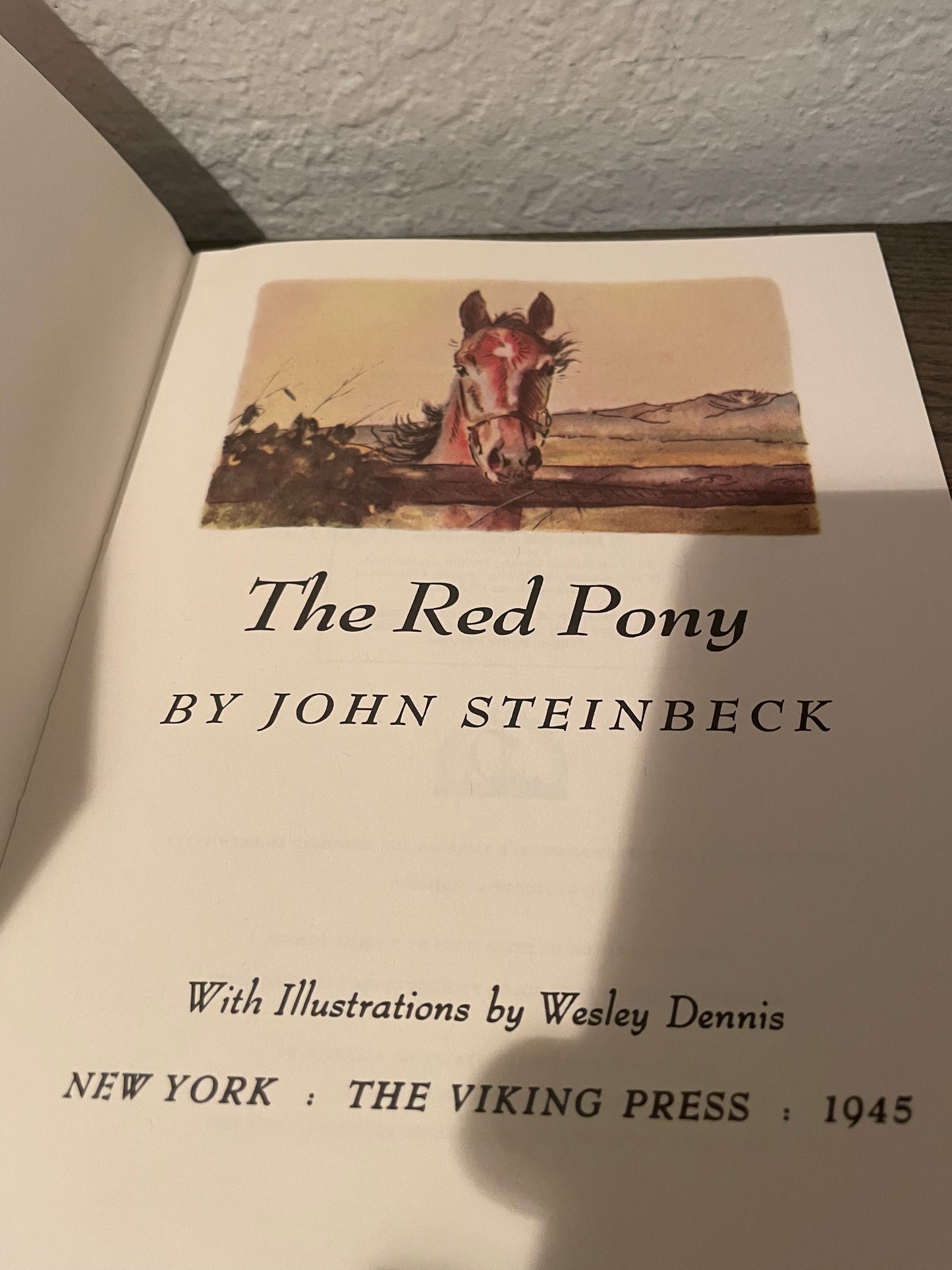 The Red Pony. John Steinbeck.